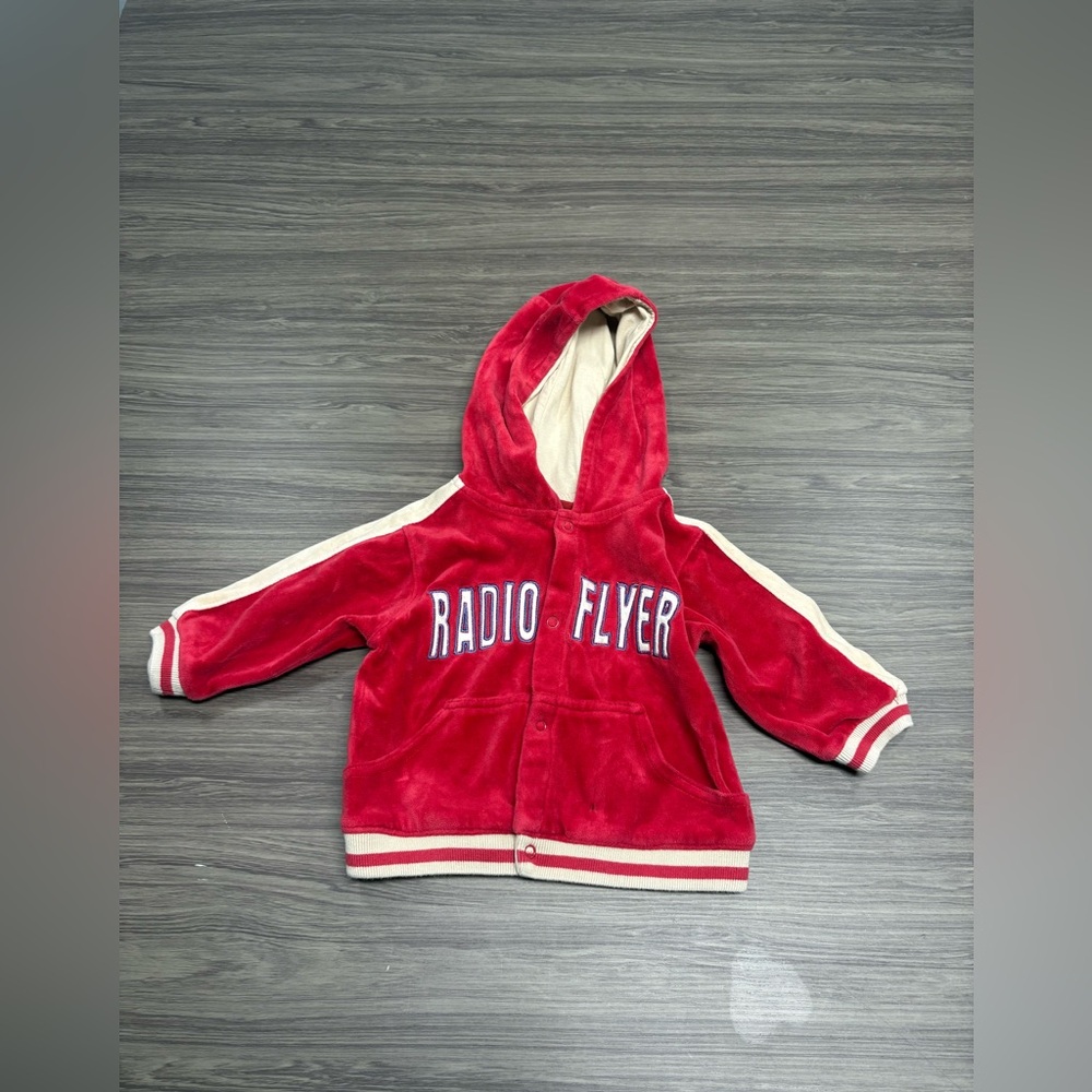 Vintage Radio Flyer Velour Jacket Size 12 months